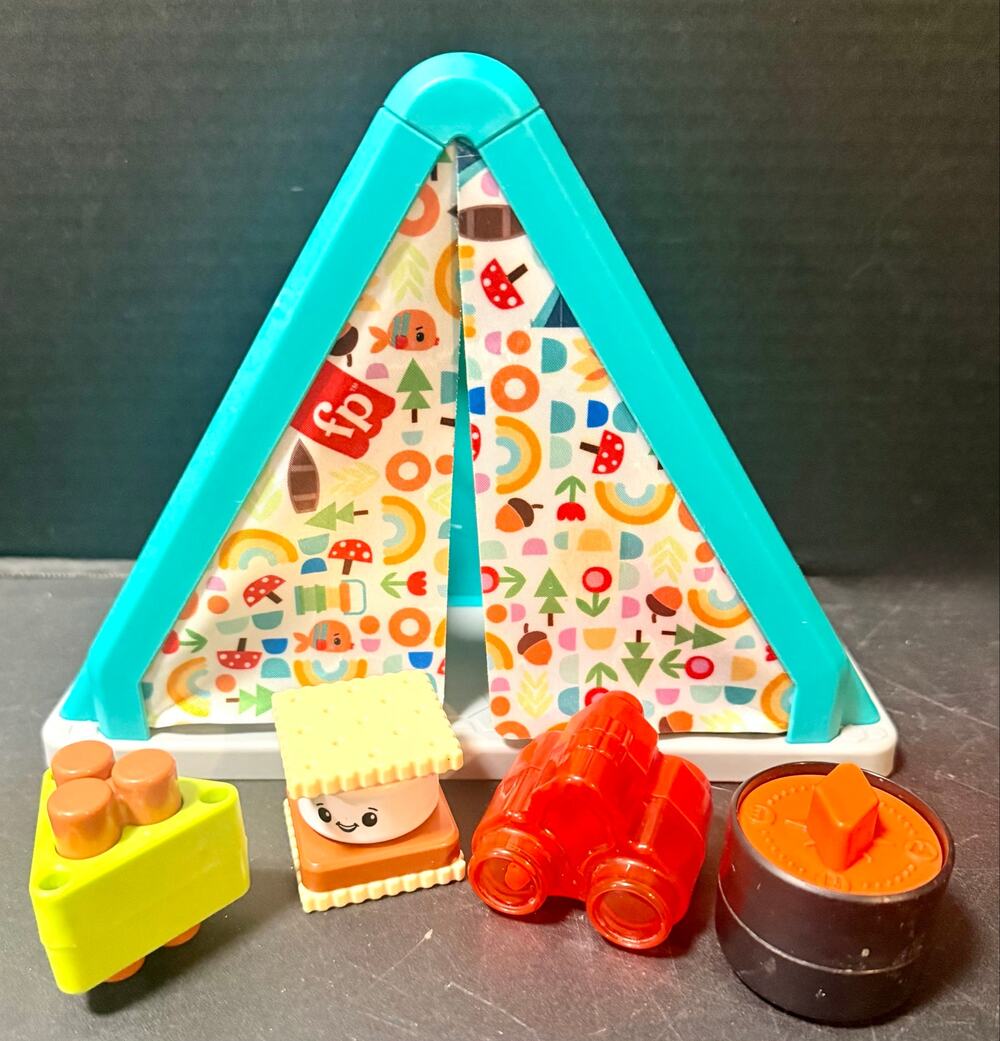 Fisher-Price S'more Shapes Camping 5 pc sorter & sensory toy